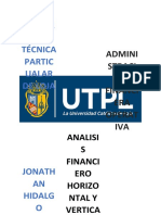 Analisis Financiero Horizontal y Vertical