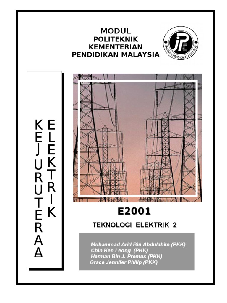 E2001 Teknologi Elektrik 2 UNIT0 | PDF | Teknologi & Rekayasa