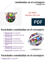 Sociedades Constituidas en El Extranjero