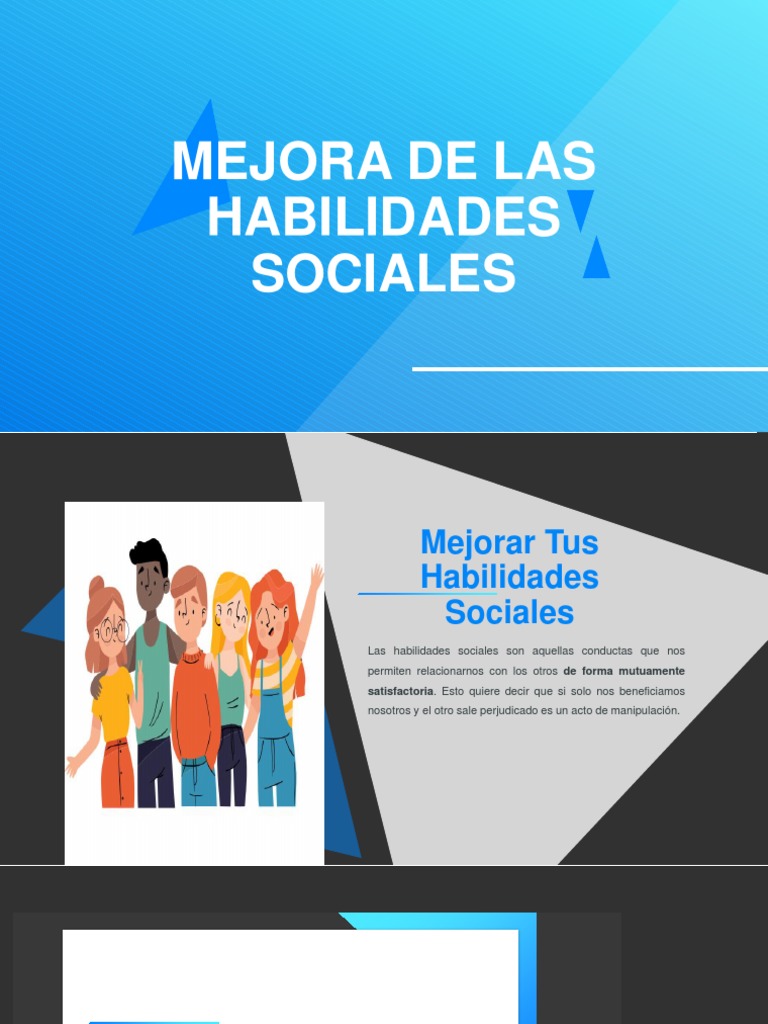 4 Mejora De Las Habilidades Sociales Isaac Castillo Pdf