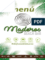 Menú Maderos Beach Bar PDF