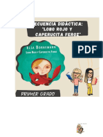 Secuencia. Lobo Rojo y Caperucita Feroz. 1er Grado PDF