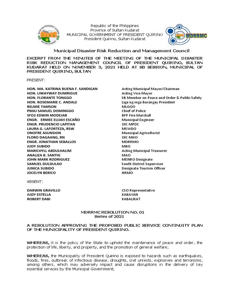 Mdrrmc resolution 1 pdf