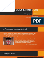 Daily Expressions - English Levels