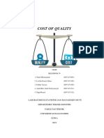 COST OF QUALITY ANALYSIS