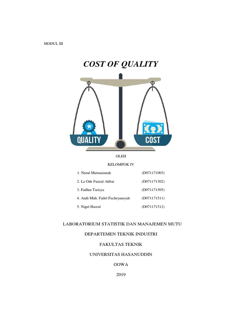 Cost of Quality PDF PDF