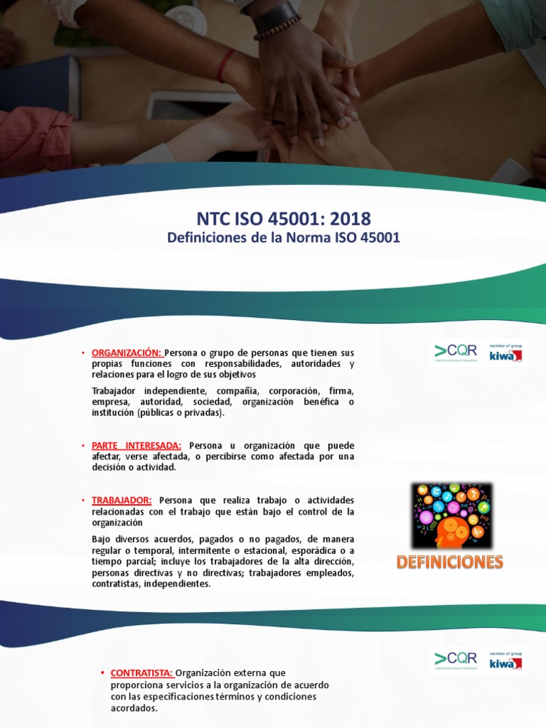 2 Definiciones de La Norma ISO 45001 | PDF | Riesgo