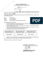 Surat Pemberitahuan Ujian Kenaikan Level Oktober 2022 PDF