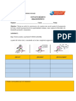 Diagnóstico 8º 2021 RELIGIÓN