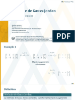 10 - Méthode de Gauss-Jordan - Infinité de Solutions