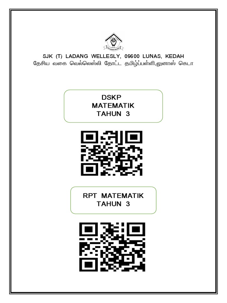 Qr Code Matematik Thn3 Pdf