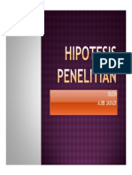 Hipotesis Penelitian PDF