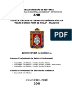 Plan de Estudio Estructura Académica ESFAP FGPA - ANR - Malla Curricular PDF