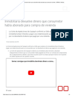 Inmobiliaria Devuelve Dinero Que Consumidor Había Abonado para Compra de Vivienda - SERNAC - Noticias