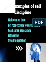 Five Examples of Self Discipline