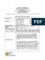 Inset Completion Report