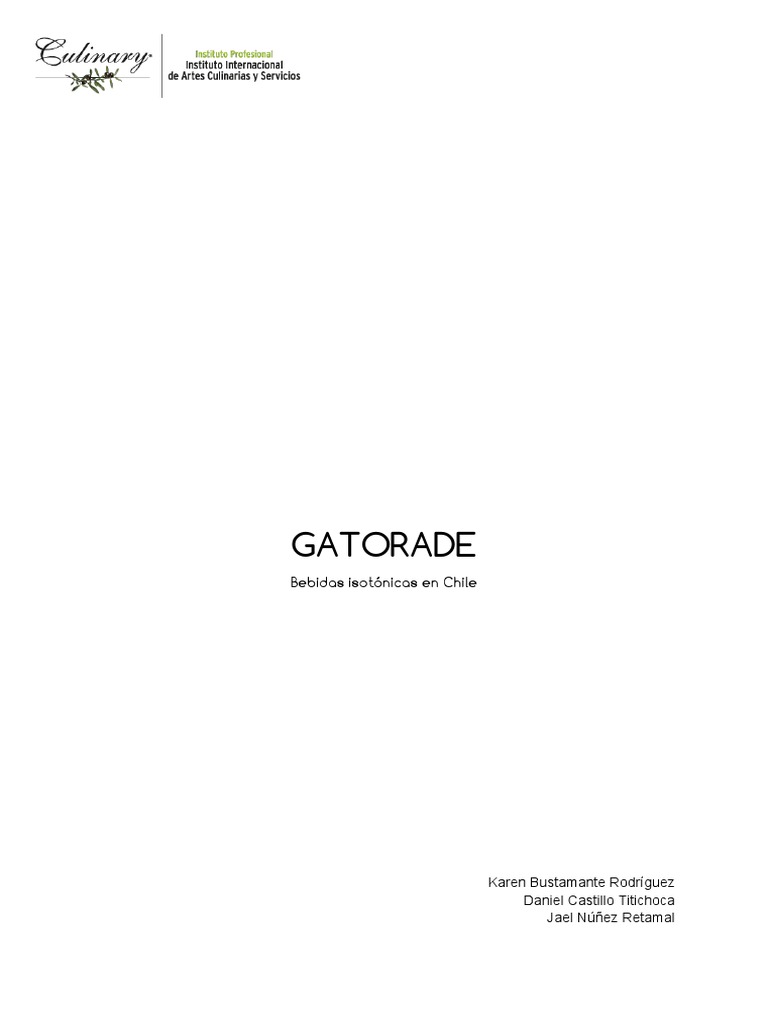 Gatorade pdf