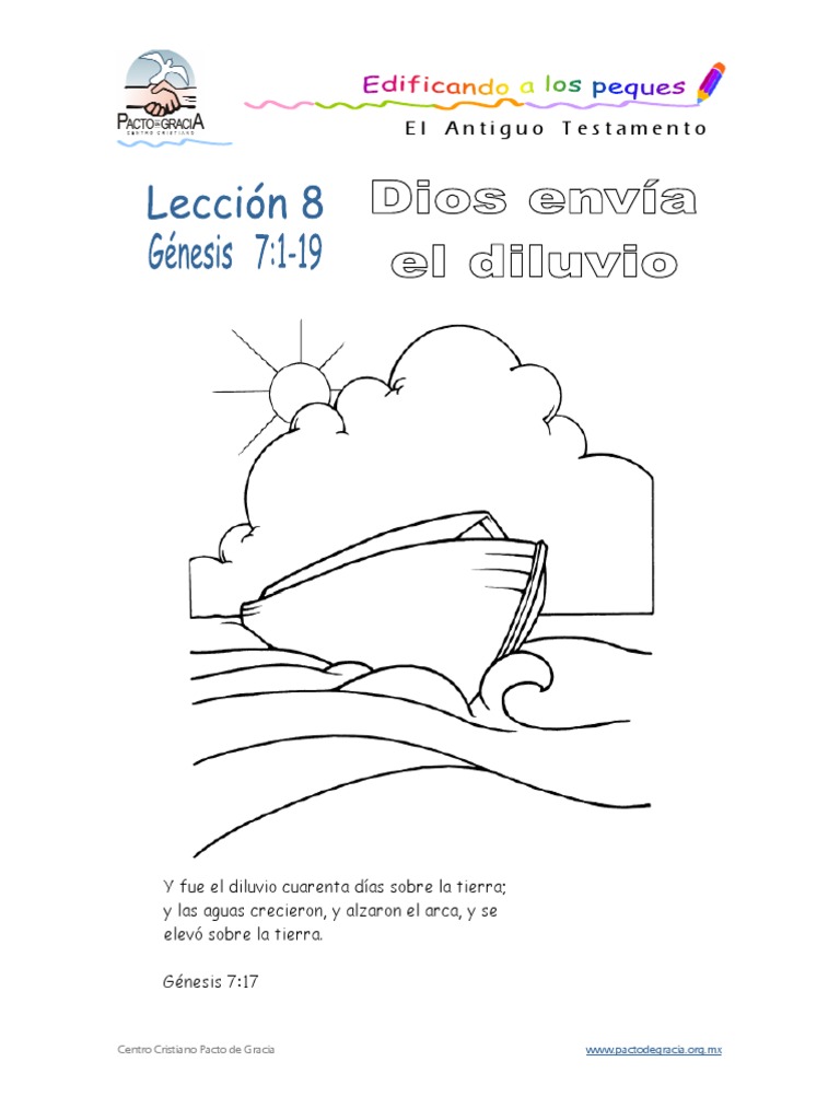8 Dios Envia El Diluvio | PDF | Arca de Noé | Mito de la inundación