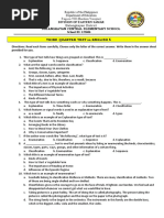 Third Quarter Test Grade 5