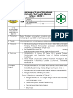 SOP Pemakaian APD Pada Pelayanan Selama Wabah COVID