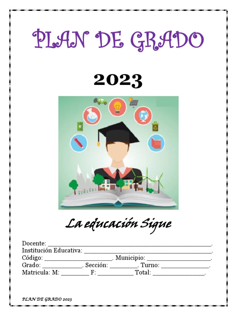 Plan de Grado 2023 | PDF