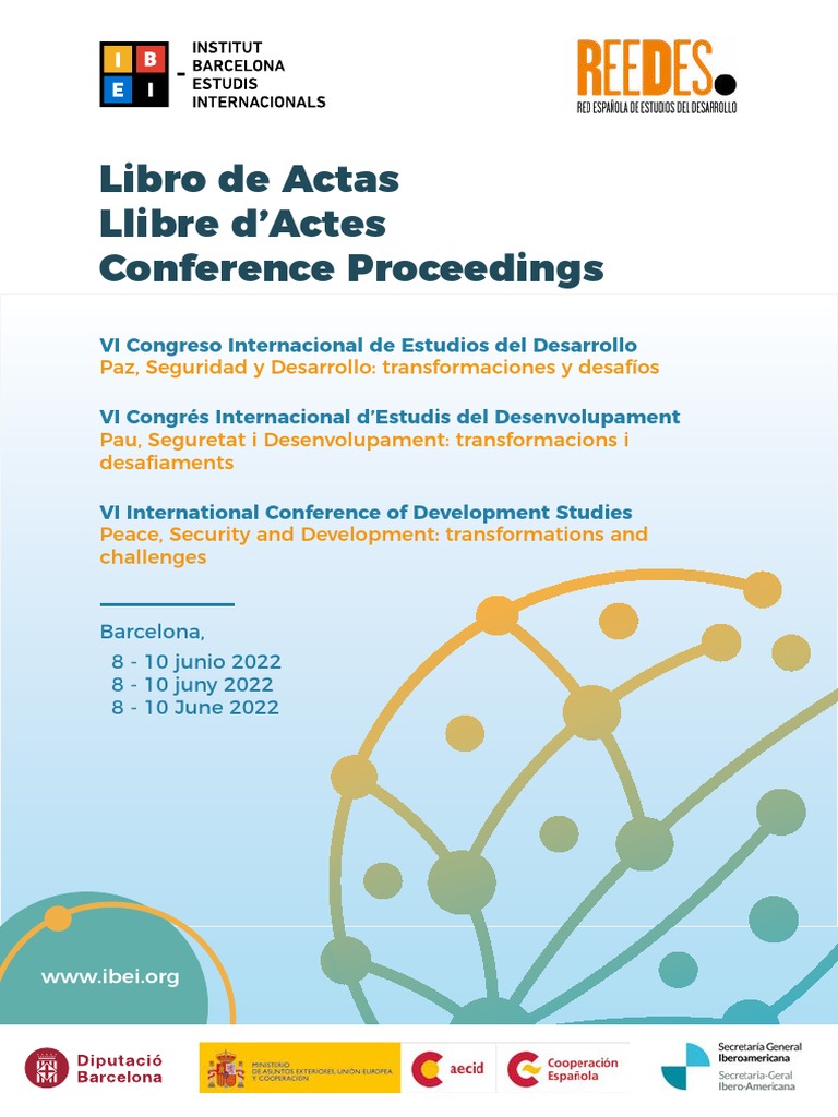 Libro de Actas VI Cied - 296402 PDF | PDF | Discurso | Conocimiento