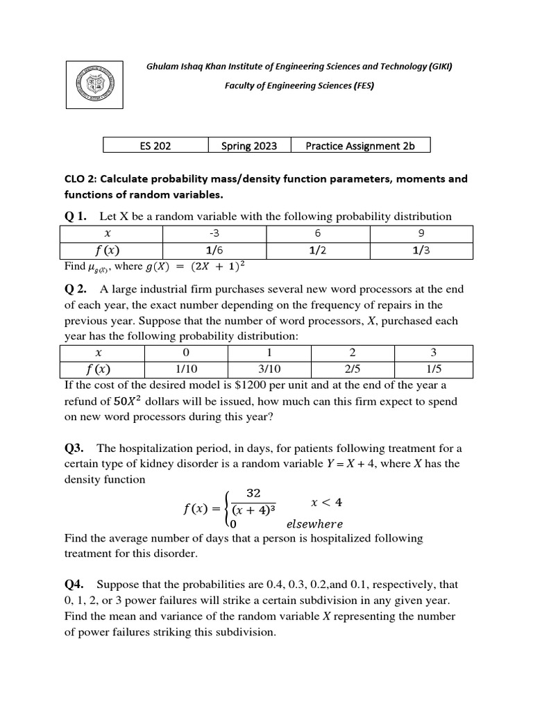 Assignment 2b ES202 PDF | PDF