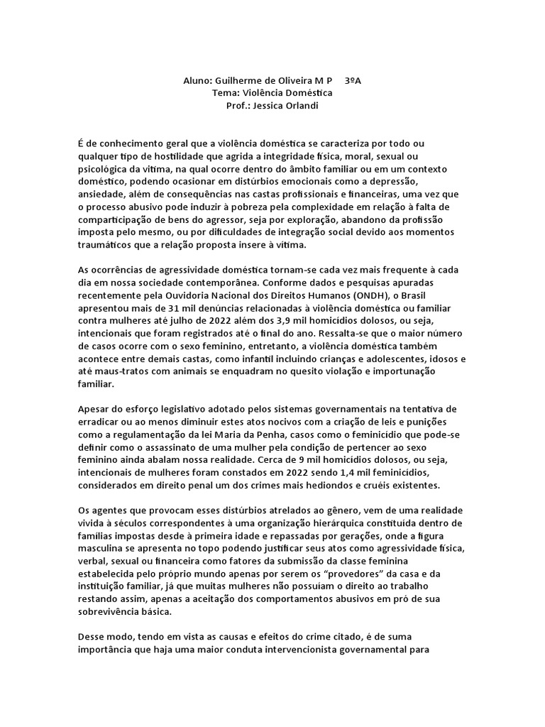 Redacao VIolencia Domestica PDF