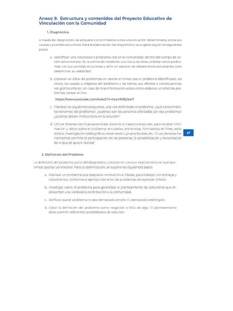 Estructura y Contenido Del Proyecto Explicación | PDF
