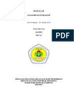 Makalah Analisis Kontrastif