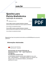 Quesitos para Perícia Grafotécnica - Jusbrasil