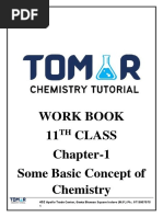 Chemistry Class 11 Workbook (Tomar Chemistry Tutorial)