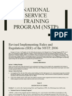 NSTP Introduction 2 RulesRegulations