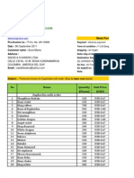 Proforma Invoice (No.20110909)