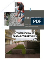 Construcción de Bancas Con Gaviones