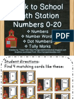 Numbers Math Station