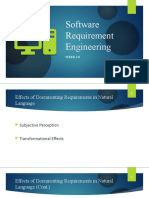 Documenting Software Requirements in Natural Language