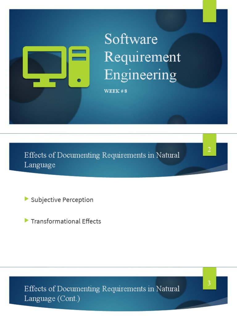 Slides - Week 8 - Requirement Construction Using Templates | PDF ...