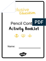 Pencil Control Activity Booklet - Ver - 1