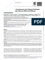 Changes in Serum Testosterone and Adrenal Androgen Levels in Transgender Women