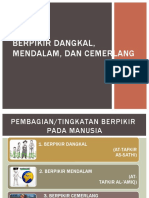 Berpikir Dangkal, Mendalam, Dan Cemerlang