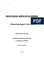 Biol Mol Materiały Do Ćwiczeń