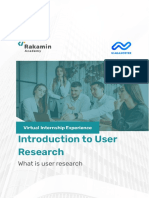 Reading 4 - Introduction To User Research PDF