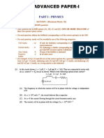 JEE Advanced 2017 Paper 1 Code 6 Question Paper PDF