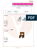 Word and Structure Knowledge for Competitive Exams