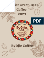 Pricelist Green Bean ByDjie Coffee 2023 