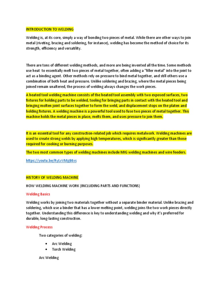 Introduction To Welding PDF