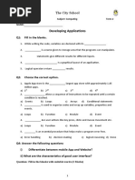 Class 8t Complete Worksheets