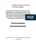 Procurement of Construction Services For The Development of Land Boundary Fences For The Water in 2