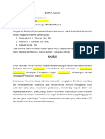 Surat Kuasa Pengadilan Bantahan